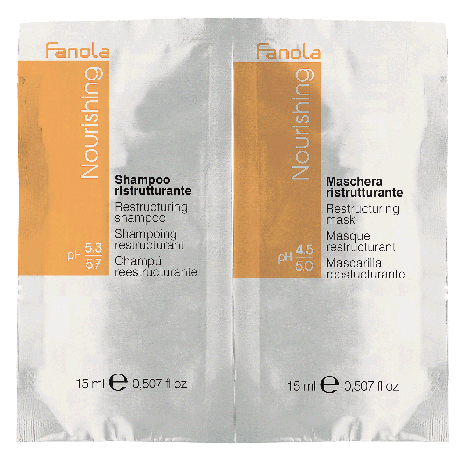 Fanola Nourishing Restructuring Shampoo + Nourishing Restructuring Mask je 15 ml